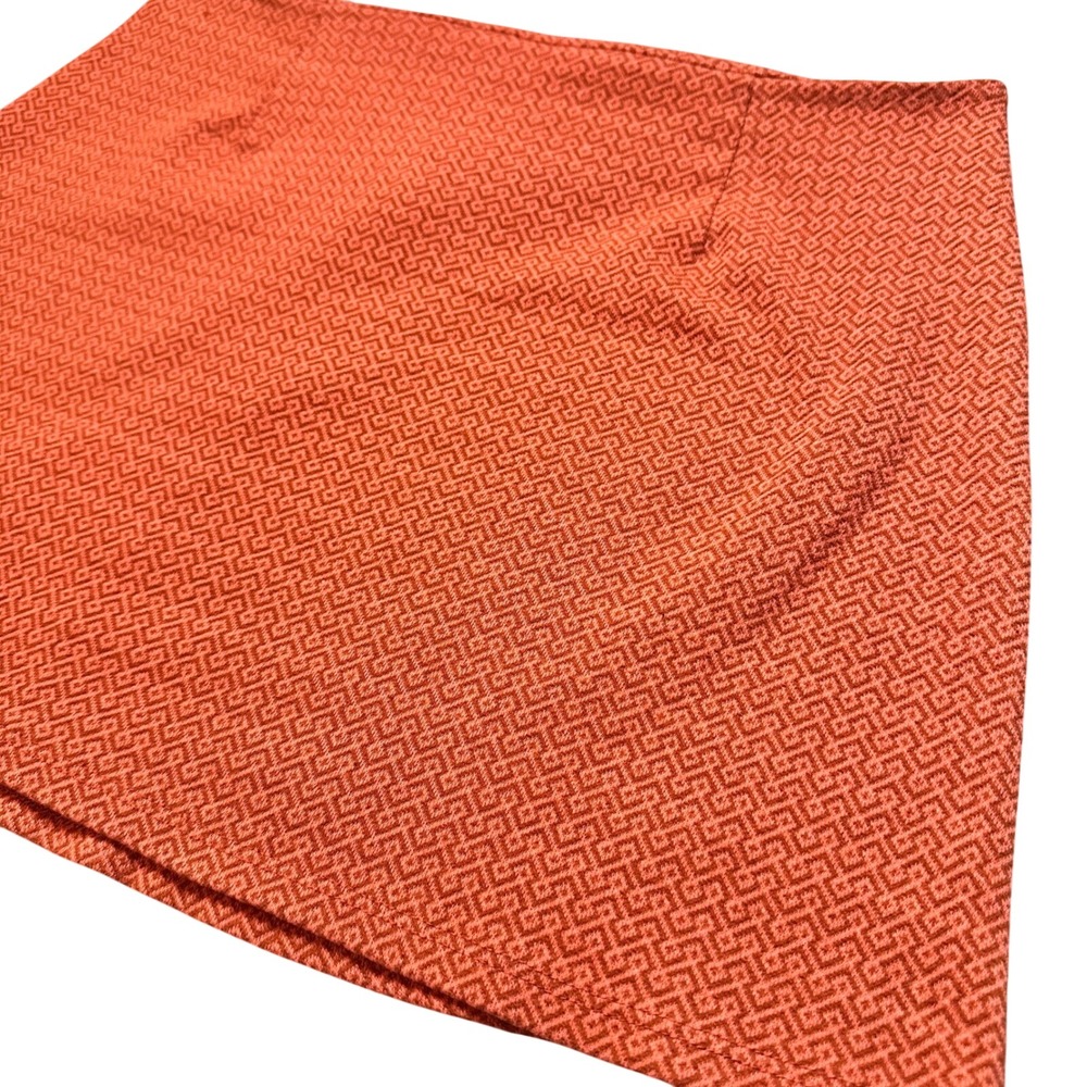 Altar'd State Geometric Mini Skirt Back‎ Zipper Orange Womens Small